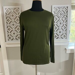 Olive Green Long-sleeve Shirt